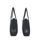 Prada Tessuto Saffiano Black Silver Nylon Leather Business Tote — view 8