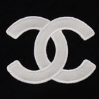 Chanel Cambon Line Wool Black Scarf — view 6