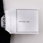 Chanel Cambon Line Wool Black Scarf — view 4