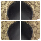 Gucci Beige Dark Brown GG Canvas Leather Shoulder Bag — view 3