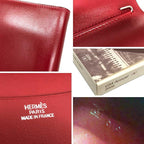 Hermes Agenda GM Notebook Cover Calfskin Leather Red — view 3