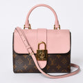 Louis Vuitton Locky BB Handbag Monogram Rose Poodle Pink Brown