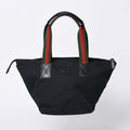 Gucci Handbag Sherry Line GG Canvas Silver Navy