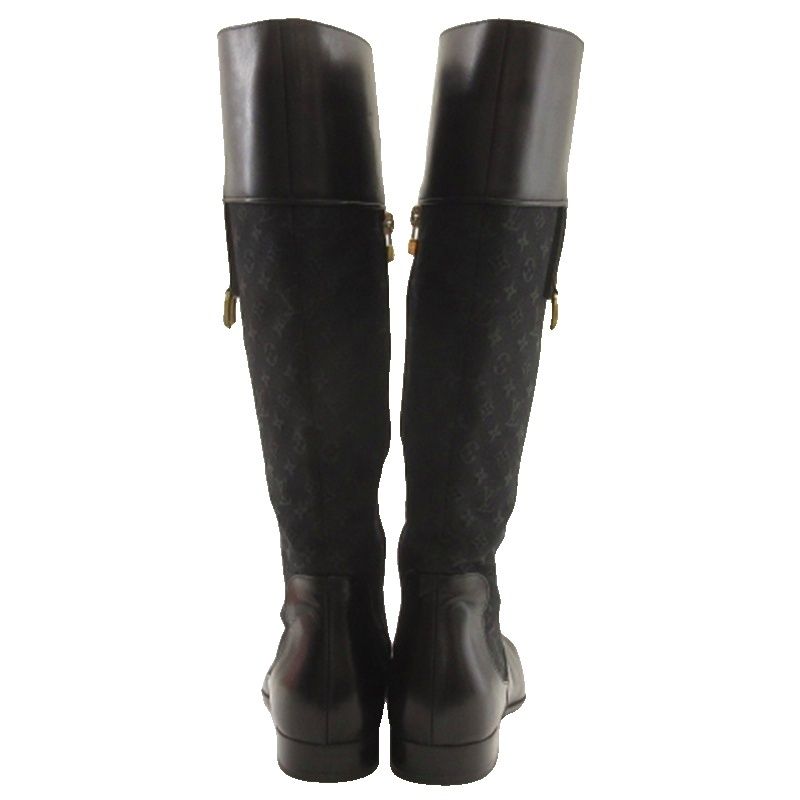 Louis Vuitton Monogram Boots Black — view 4