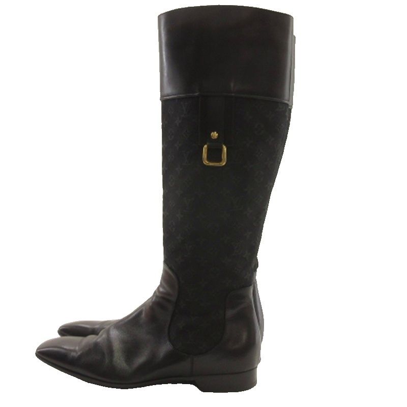 Louis Vuitton Monogram Boots Black — view 3