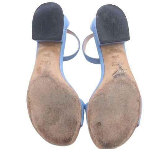 Gucci Horsebit Sandals Low Heels Light Blue — view 6