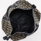 Dior Mini Boston Trotter Vintage Canvas Navy Handbag — view 6