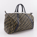 Dior Mini Boston Trotter Vintage Canvas Navy Handbag — view 3