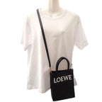 Loewe Tote 2-Way Raffia Leather Black Gold Travel — view 3