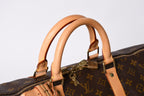 Louis Vuitton Keepall 55 Boston Bag V1 Monogram Brown Gold — view 8