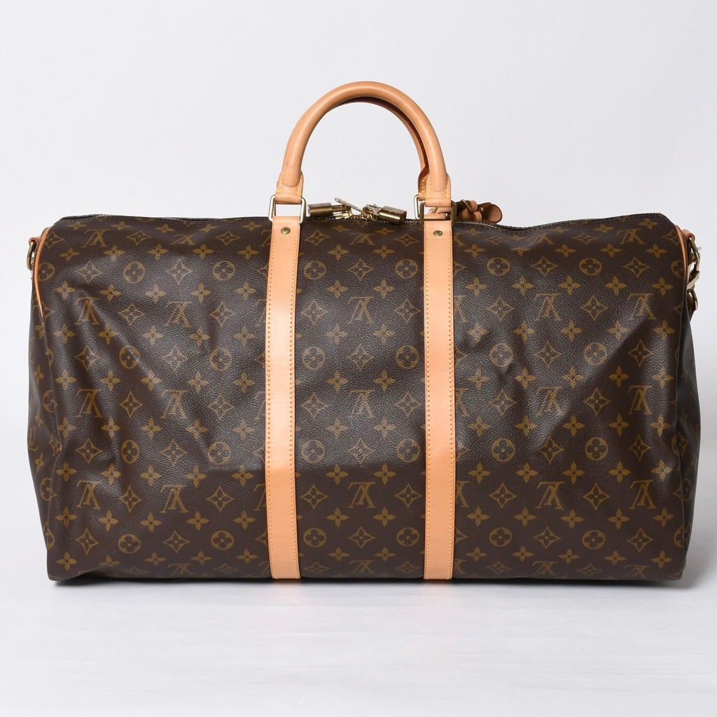 Louis Vuitton Keepall 55 Boston Bag V1 Monogram Brown Gold — view 2