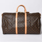 Louis Vuitton Keepall 55 Boston Bag V1 Monogram Brown Gold — view 2