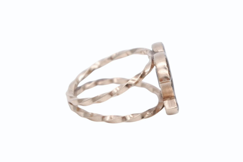 Chanel CC Logo Ring Gold — view 4