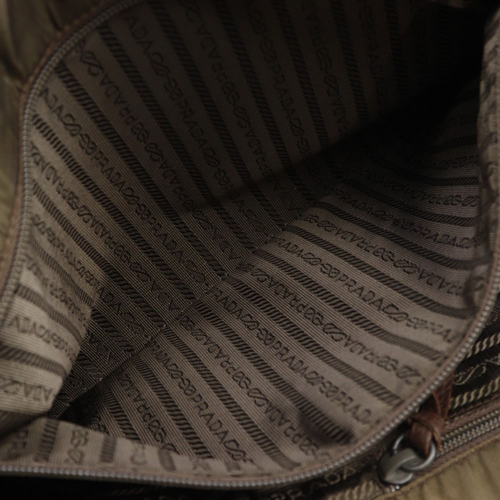 Prada Logo Tote Brown — view 6