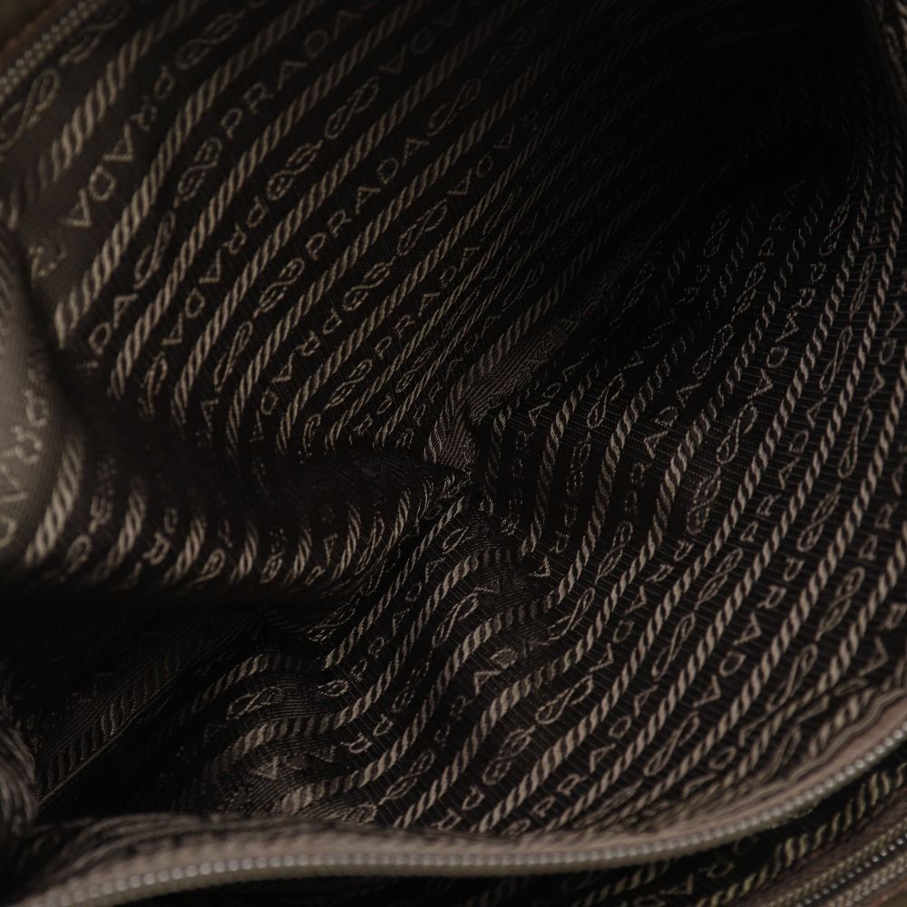 Prada Logo Tote Brown — view 7