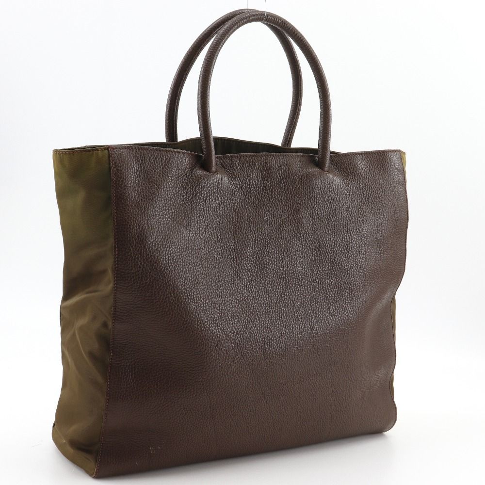 Prada Logo Tote Brown — view 3