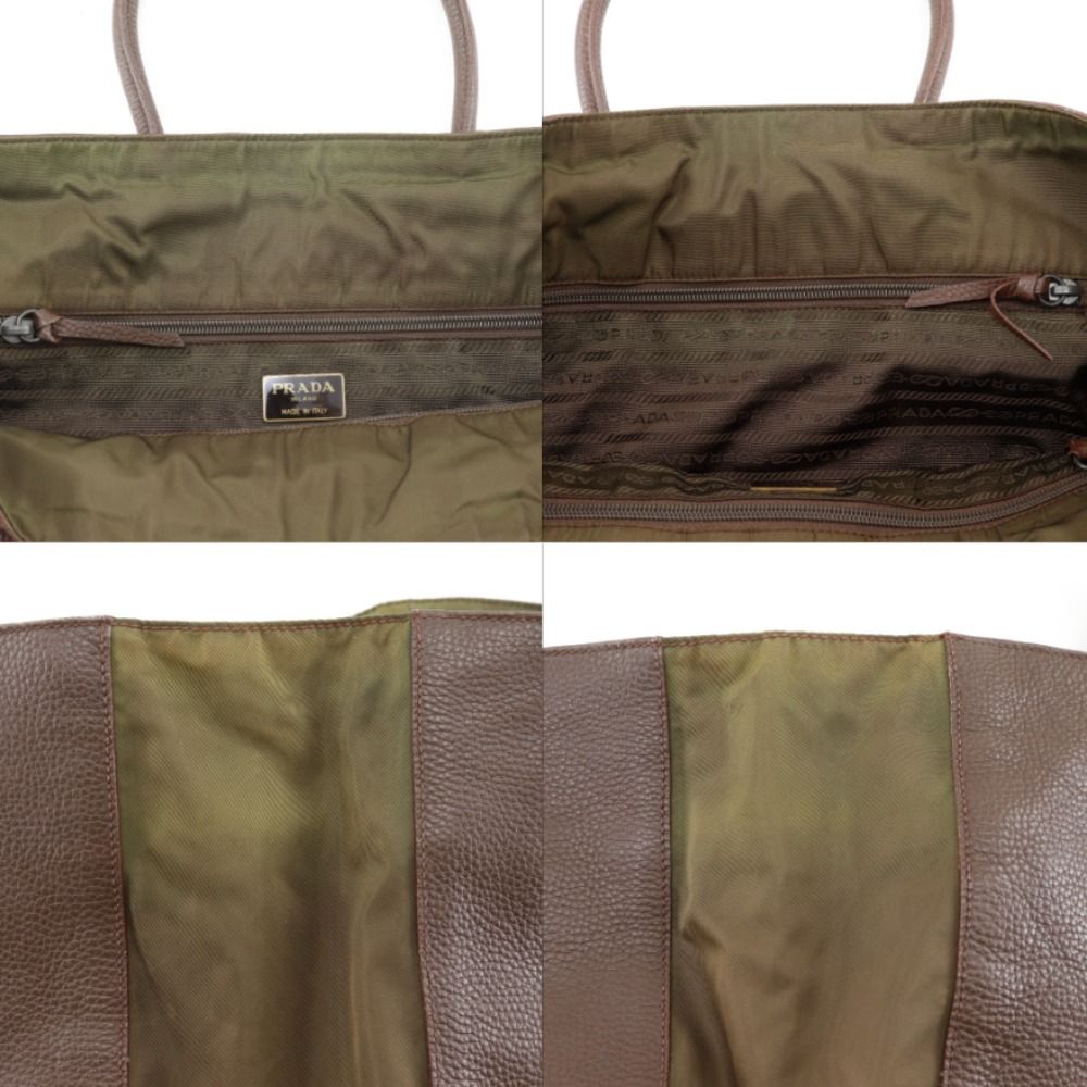 Prada Logo Tote Brown — view 8