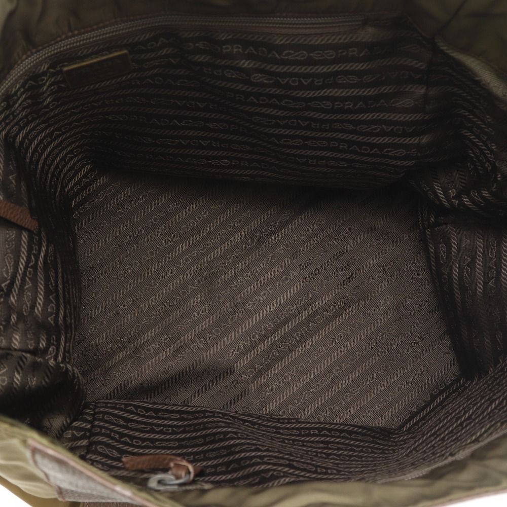 Prada Logo Tote Brown — view 5