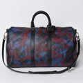 Louis Vuitton Damier Cobalt Camouflage Keepall Bandouliere 45