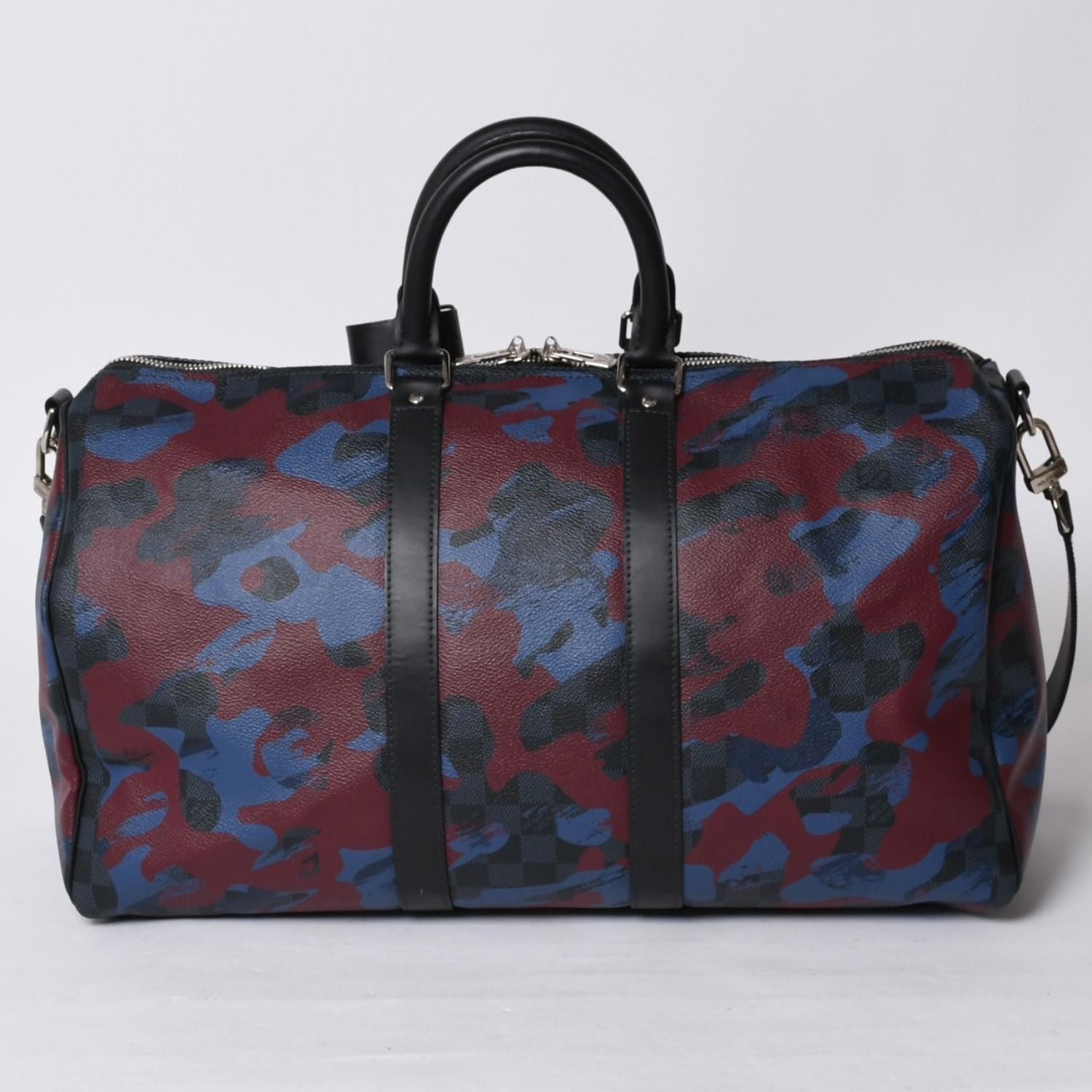 Louis Vuitton Damier Cobalt Camouflage Keepall Bandouliere 45 — view 2