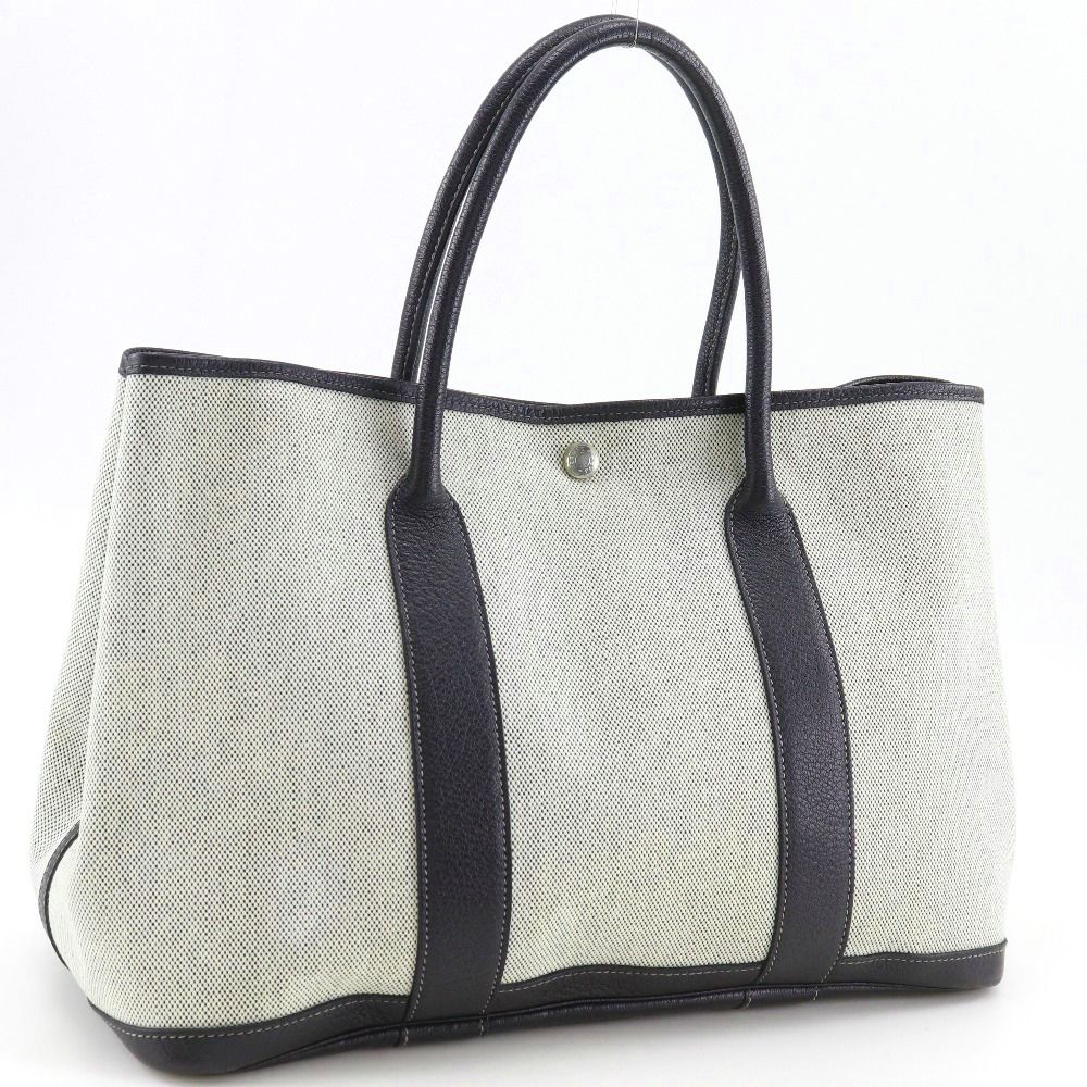 Hermes Garden Party 36 PM Toile Ash Gray Tote — view 3