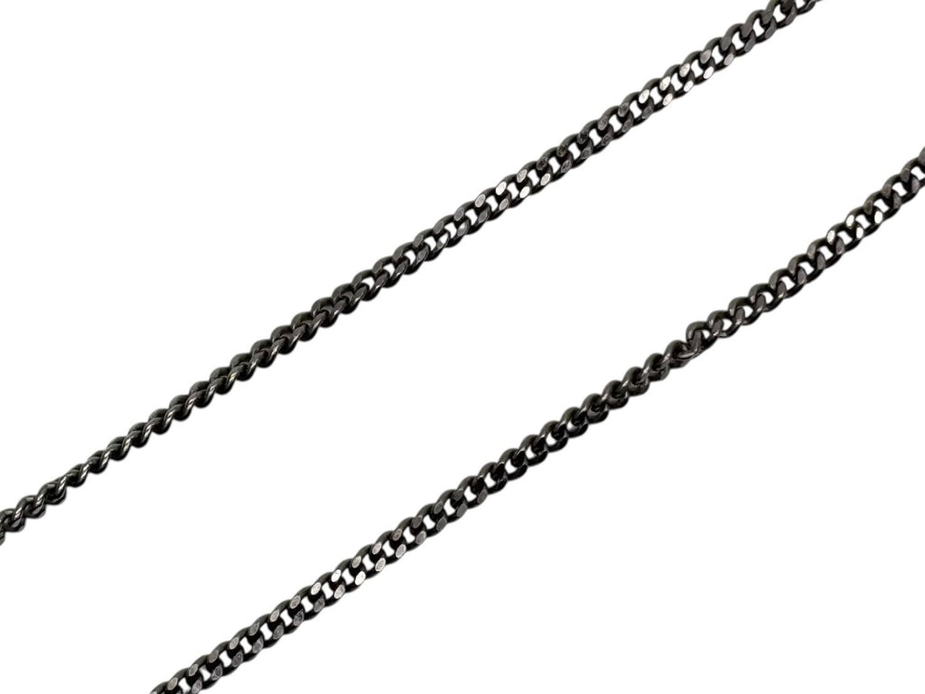 Chanel Double CC Logo Necklace 09 Clear Silver — view 6