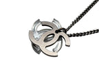 Chanel Double CC Logo Necklace 09 Clear Silver — view 4