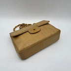 Chanel Shoulder Bag Mademoiselle CC Logo Leather Beige Lambskin Chain — view 6