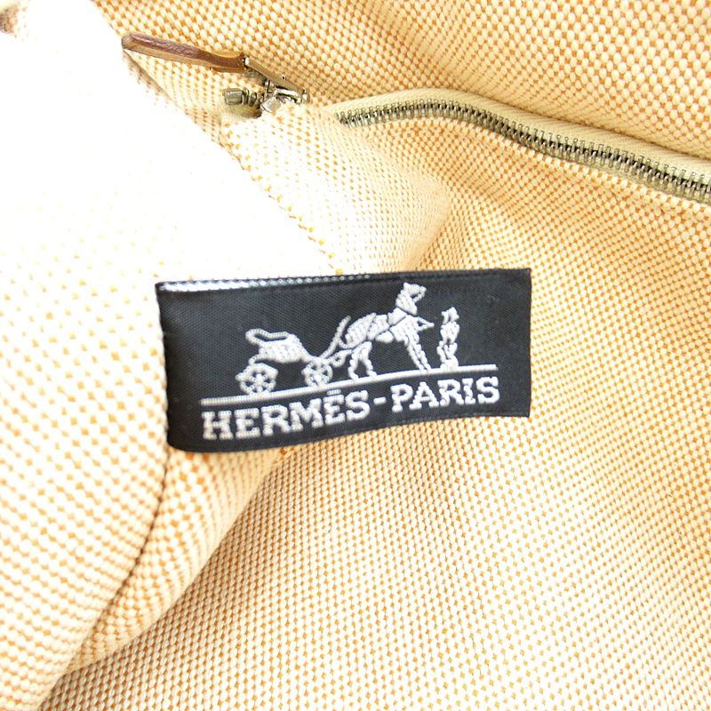 Hermes New Fourre Tout MM Canvas Tote Orange — view 8