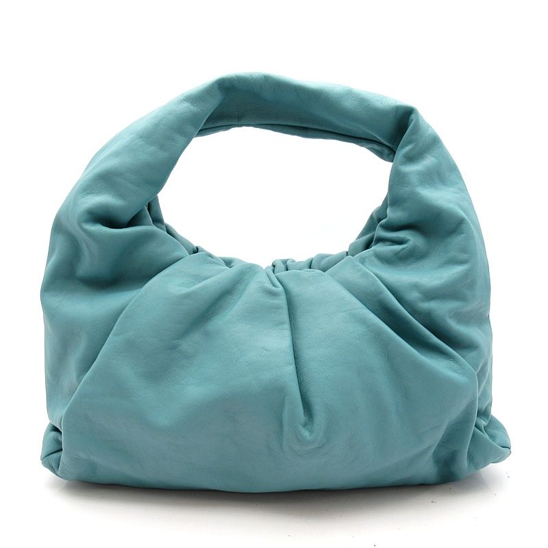 Bottega Veneta the Pouch Shoulder Bag Leather Blue — view 4