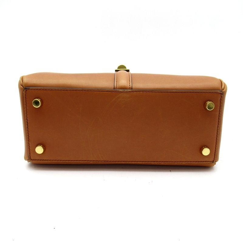 Celine Small 16 Seeds 2-Way Handbag Calfskin Tan — view 6