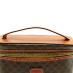Celine Macadam Vanity Bag Leather Handbag Brown — view 2
