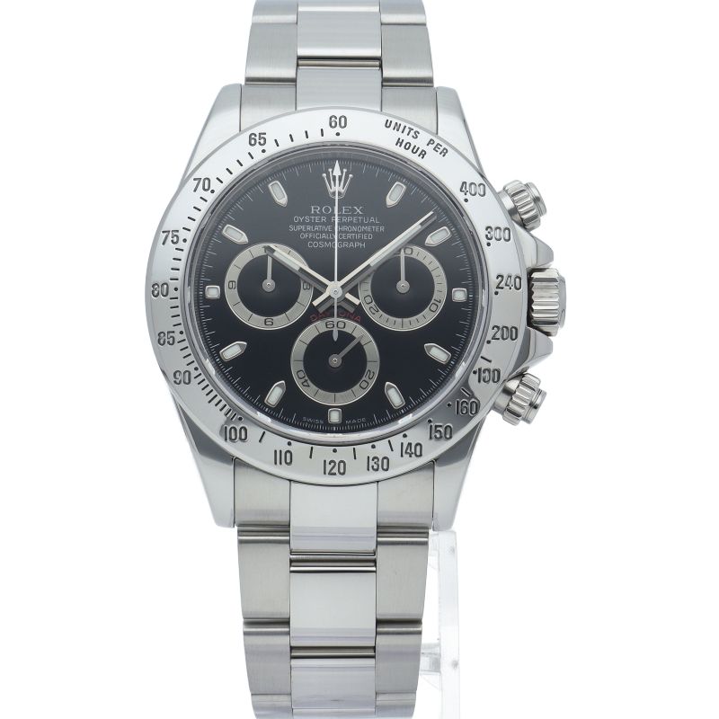 Rolex Cosmograph Daytona Watch Box SS Black Polished Beauty — view 2