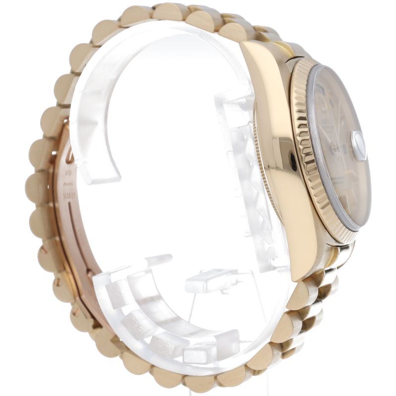 Rolex Day Date Watch 18k Yellow Gold Champagne Gold Oh Polished — view 4