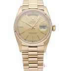 Rolex Day Date Watch 18k Yellow Gold Champagne Gold Oh Polished — view 2