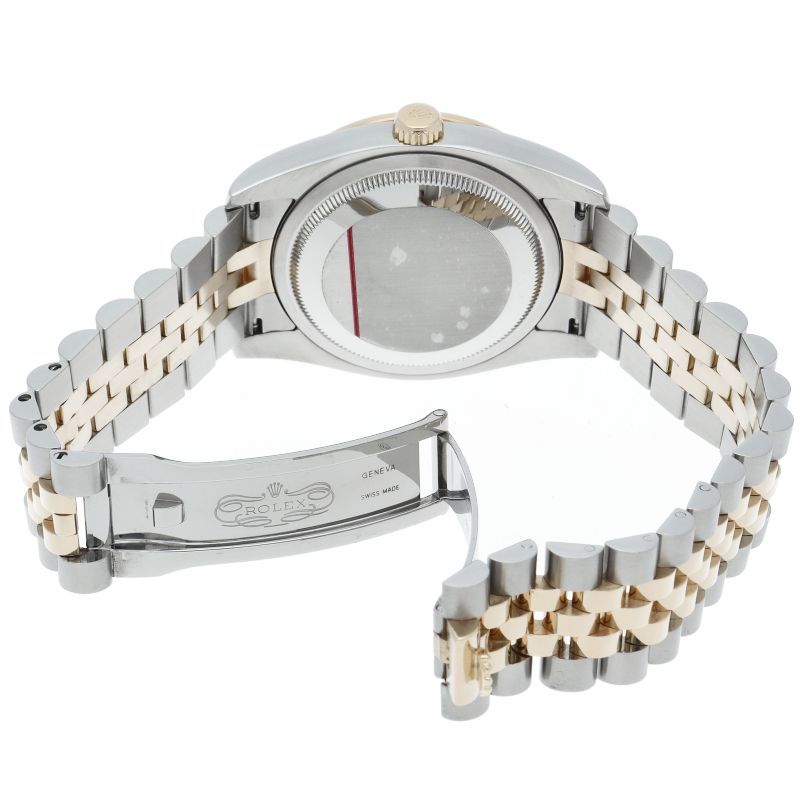Rolex Datejust 36 Watch Diamond Bezel Computer Dial Overhauled Box Protected — view 5