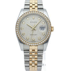 Rolex Datejust 36 Watch Diamond Bezel Computer Dial Overhauled Box Protected — view 2