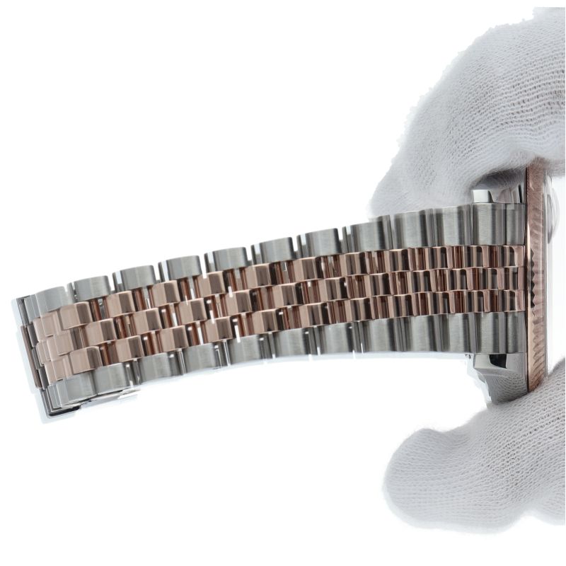 Rolex Datejust 36 Watch Jubilee Calf Box 18k Pink Gold SS Gray — view 7