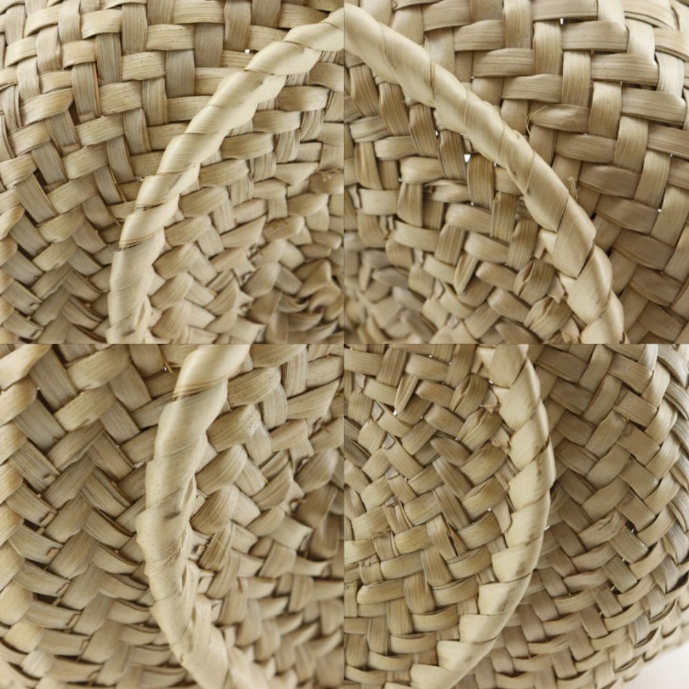 Loewe Basket Raffia Leather Beige Tote — view 4