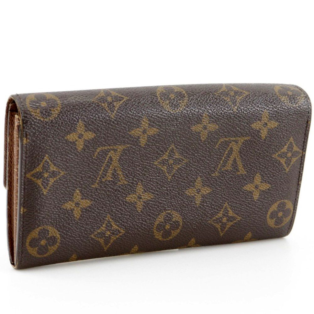 Louis Vuitton Portefeuille Sarah Monogram Canvas Brown Wallet — view 3