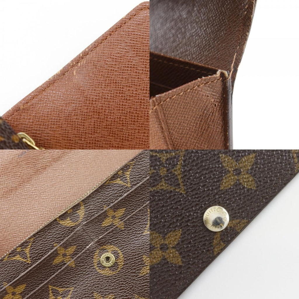 Louis Vuitton Portefeuille Sarah Monogram Canvas Brown Wallet — view 9