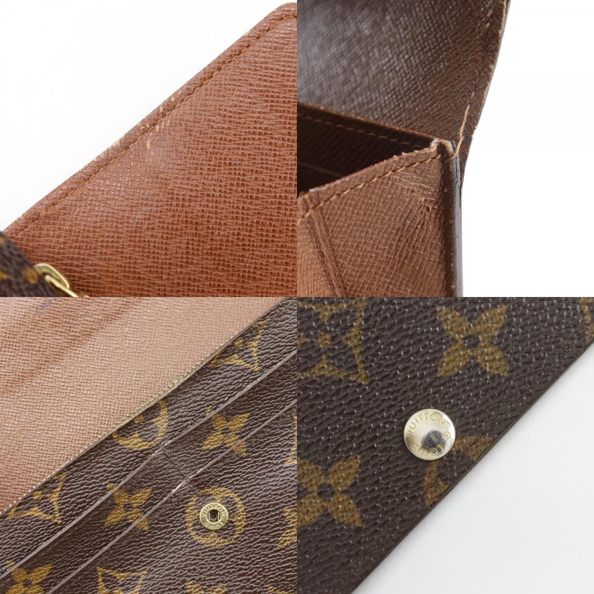 Louis Vuitton Portefeuille Sarah Monogram Canvas Brown Wallet — view 9