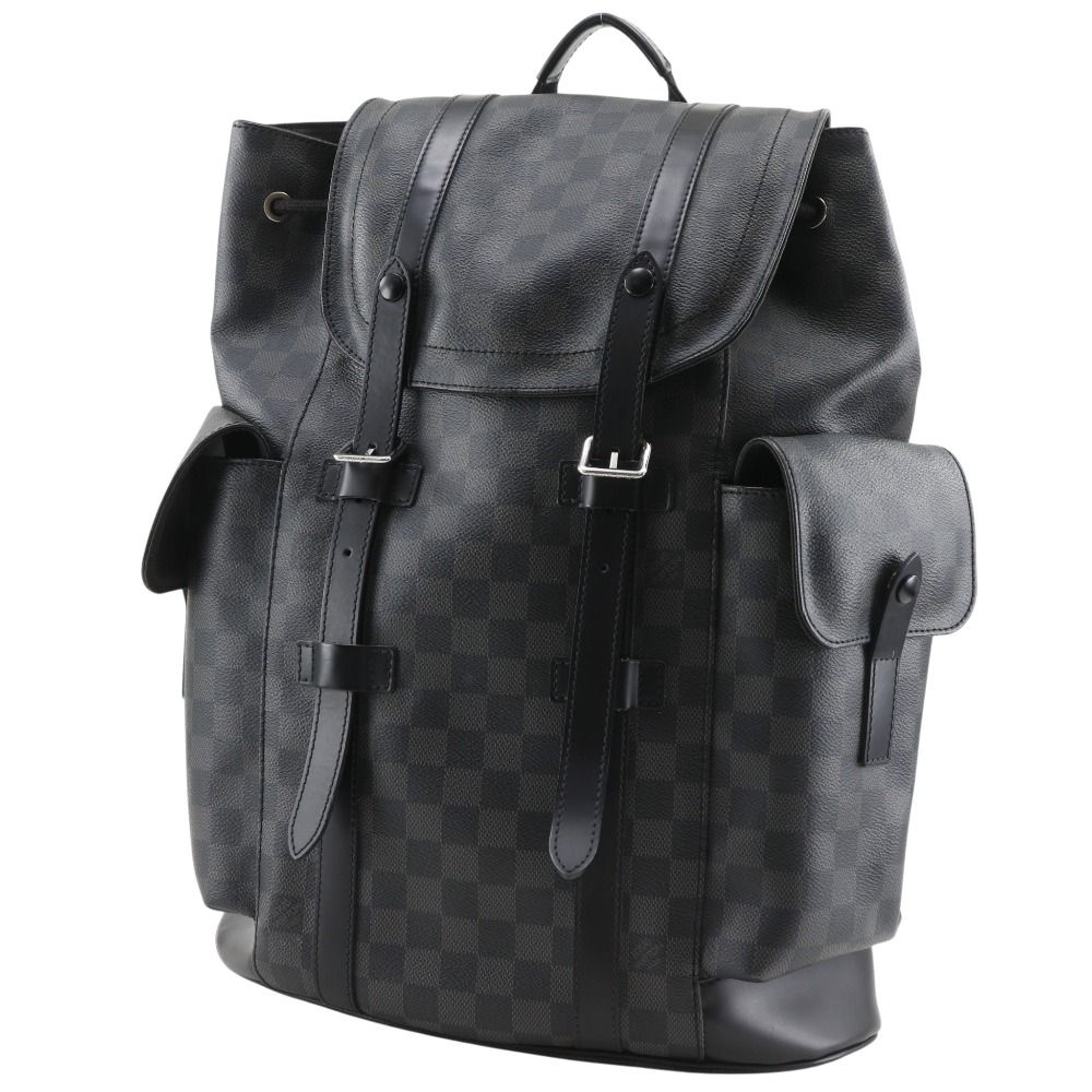 Louis Vuitton Christopher PM Damier Graphite Canvas Black Backpack — view 2