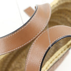 Loewe Basket Bag Small Bag Raffia Leather Beige Handbag — view 6