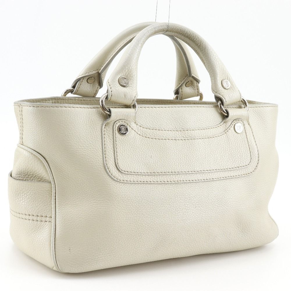 Celine Boogie Back Calfskin Beige Handbag — view 3