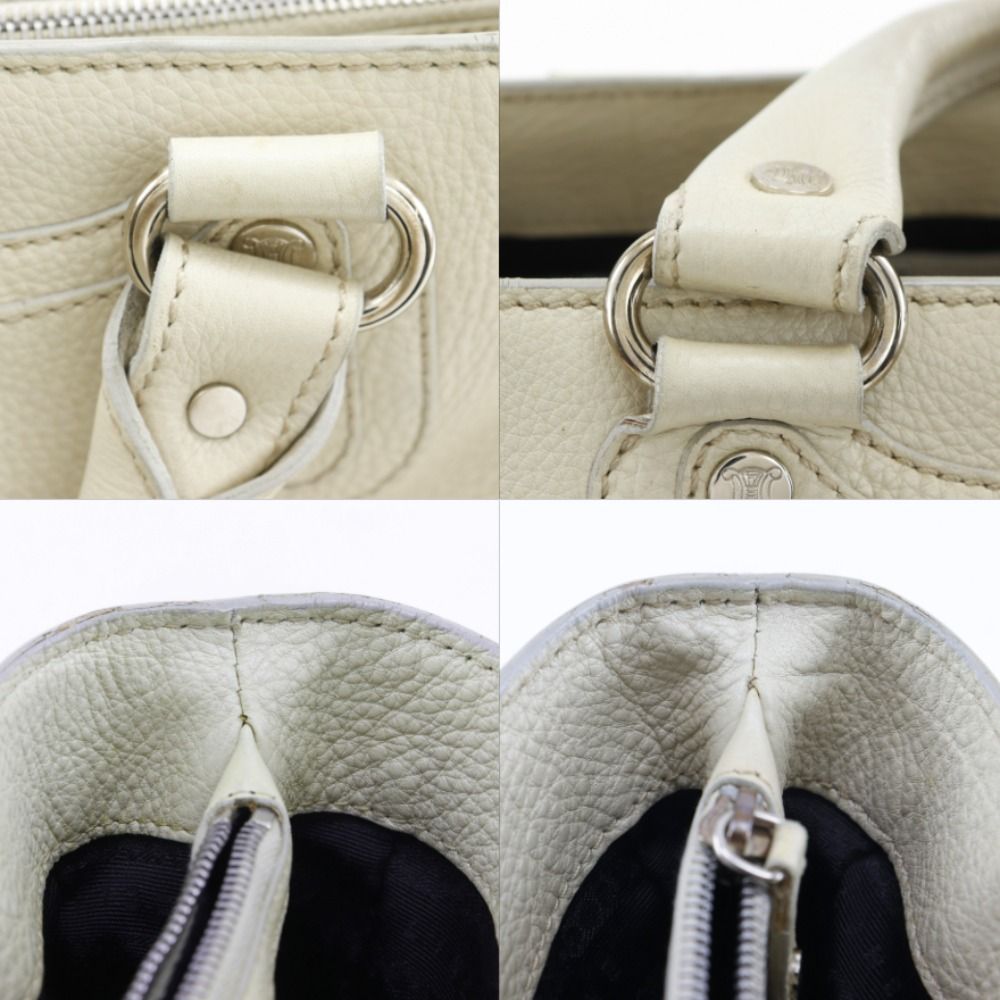 Celine Boogie Back Calfskin Beige Handbag — view 8