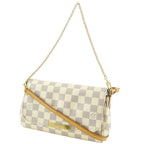 Louis Vuitton Favorite PM Damier Azur Canvas White Shoulder Bag — view 2