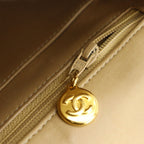 Chanel Chain Shoulder Quilted Lambskin Beige Bag — view 6