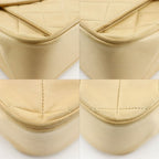 Chanel Chain Shoulder Quilted Lambskin Beige Bag — view 4