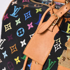 Louis Vuitton Takashi Murakami Monogram Multicolor Keepall 45 Boston Bag Noir — view 5